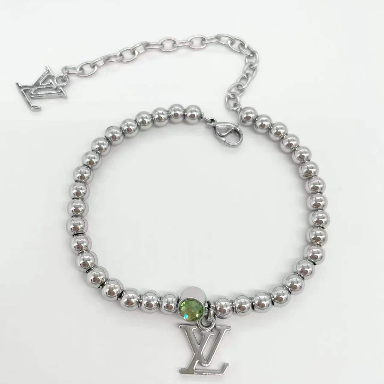 lv monogram beads bracelet