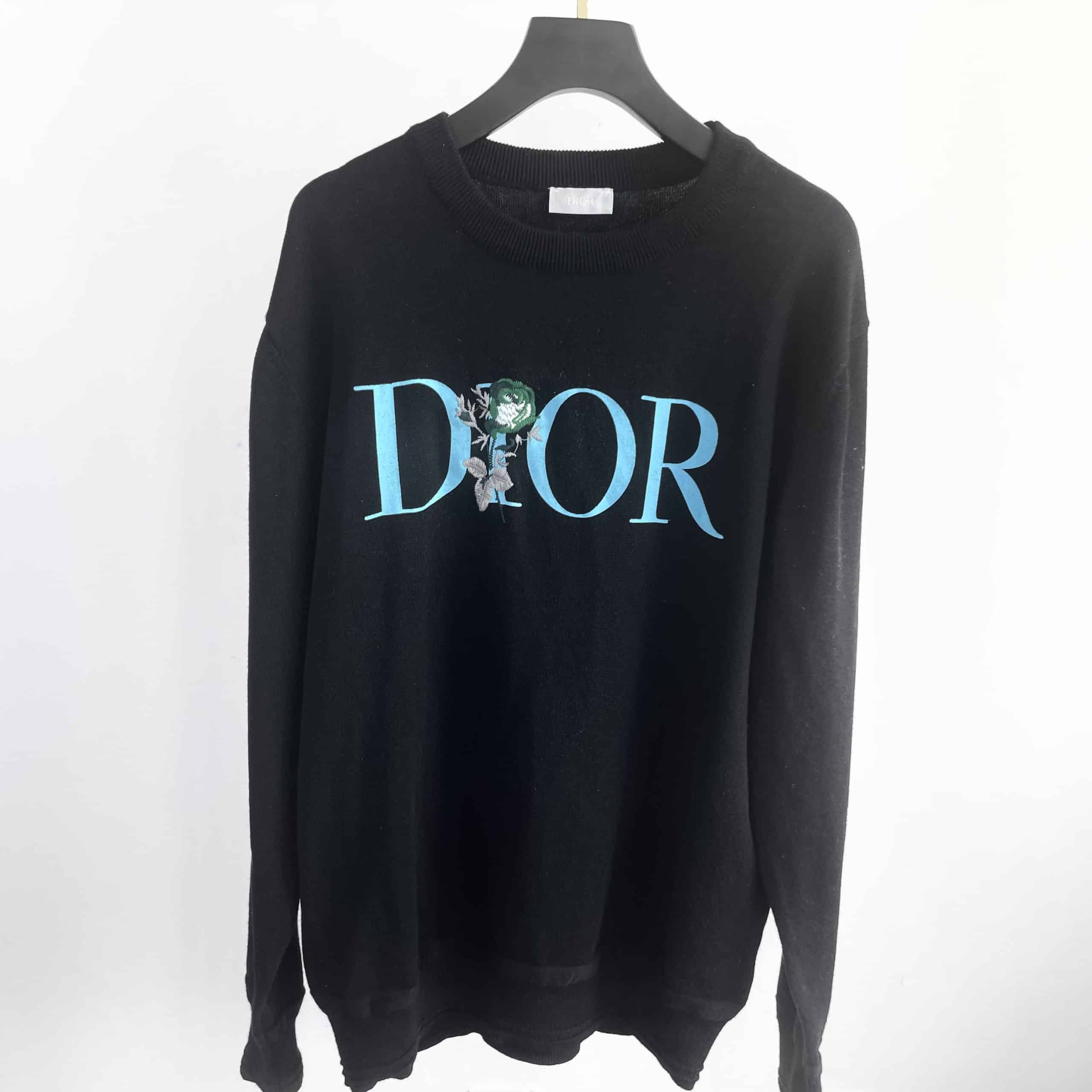DIOR Flower Logo Sweatshirt SIZE:S – Nomberry – Luxury Consignment