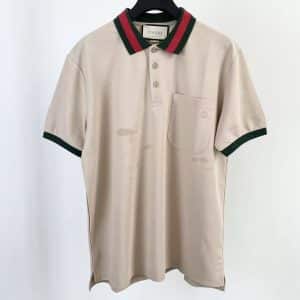 GUCCI Cotton Polo T-shirt SIZE:M
